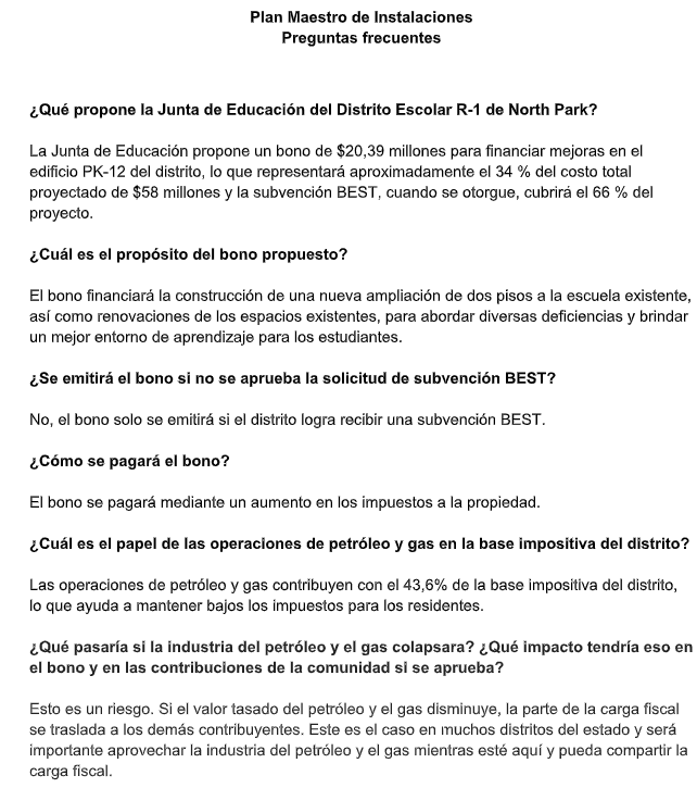 Portada de Preguntas Frecuentes en Español